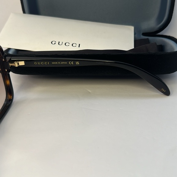 💯- New Authentic Gucci GG1066S 002 59 Havana Sunglasses
